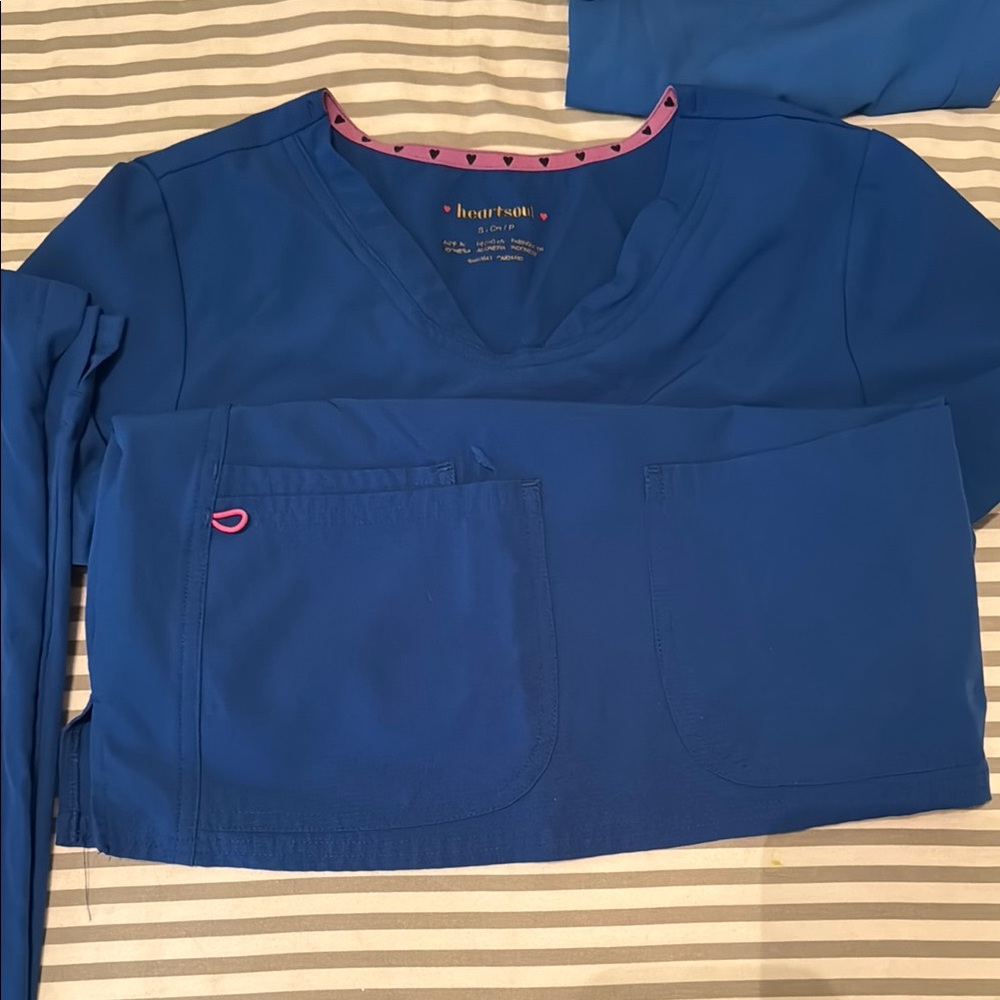 Heartsoul Royal Blue Scrub Set